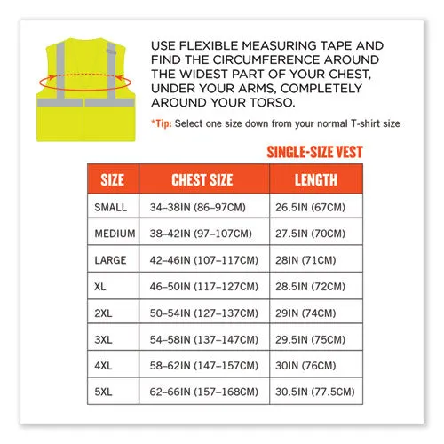 Glowear 8215ba-s Single Size Class 2 Economy Breakaway Mesh Vest, Polyester, X-large, Lime, Ships In 1-3 Business Days