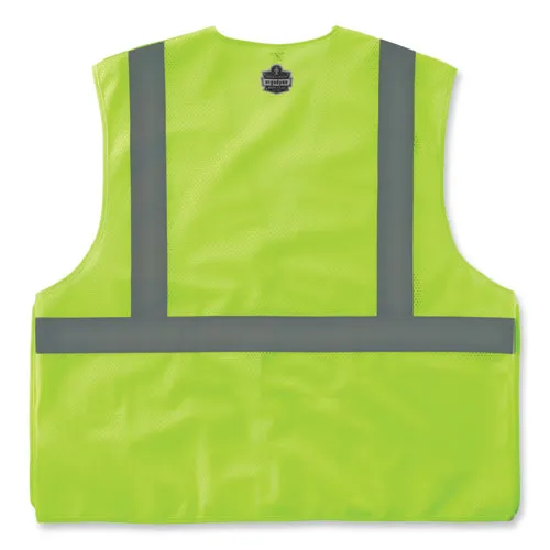 Glowear 8215ba-s Single Size Class 2 Economy Breakaway Mesh Vest, Polyester, X-large, Lime, Ships In 1-3 Business Days