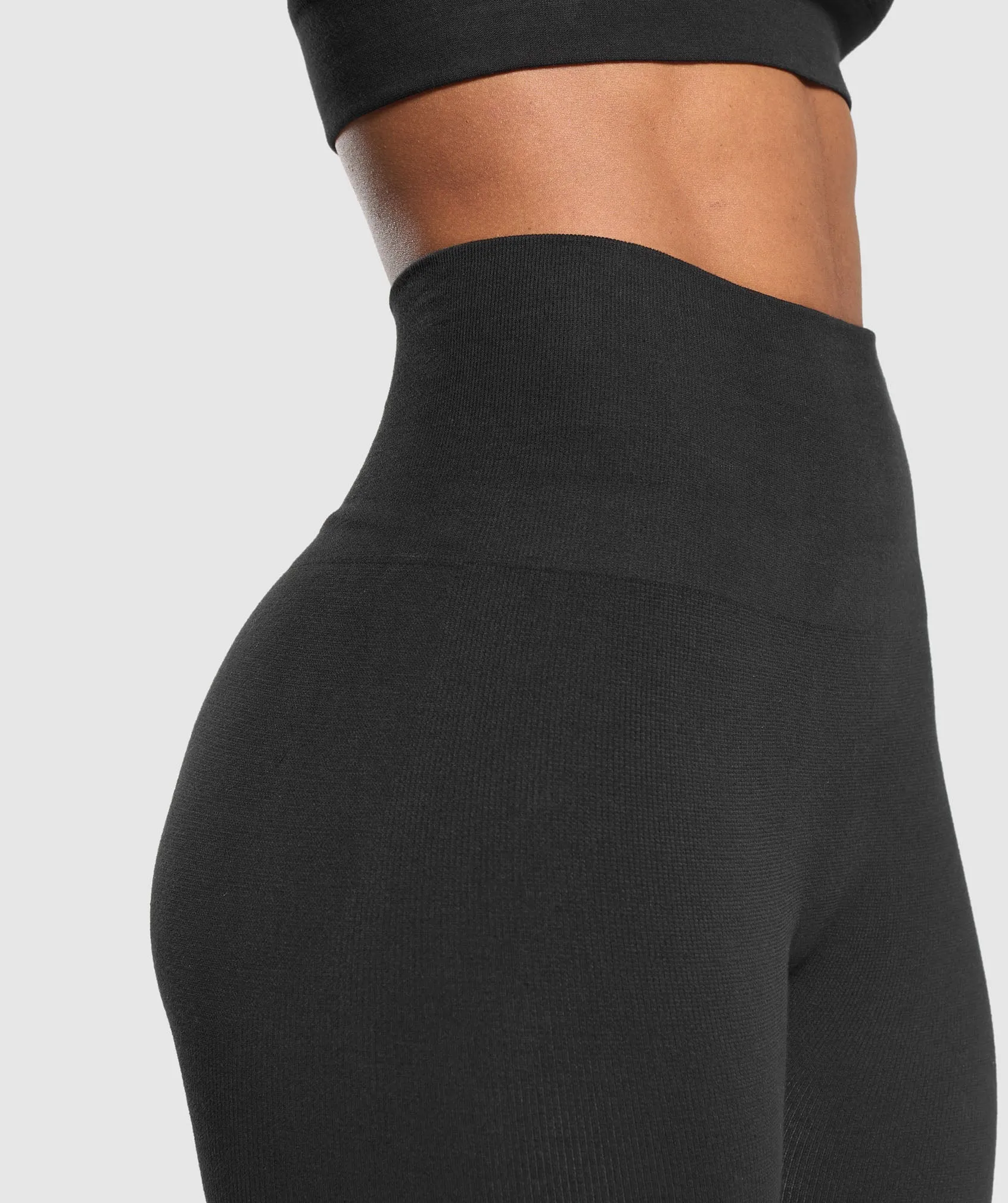 Gymshark Cotton Seamless Leggings - Black