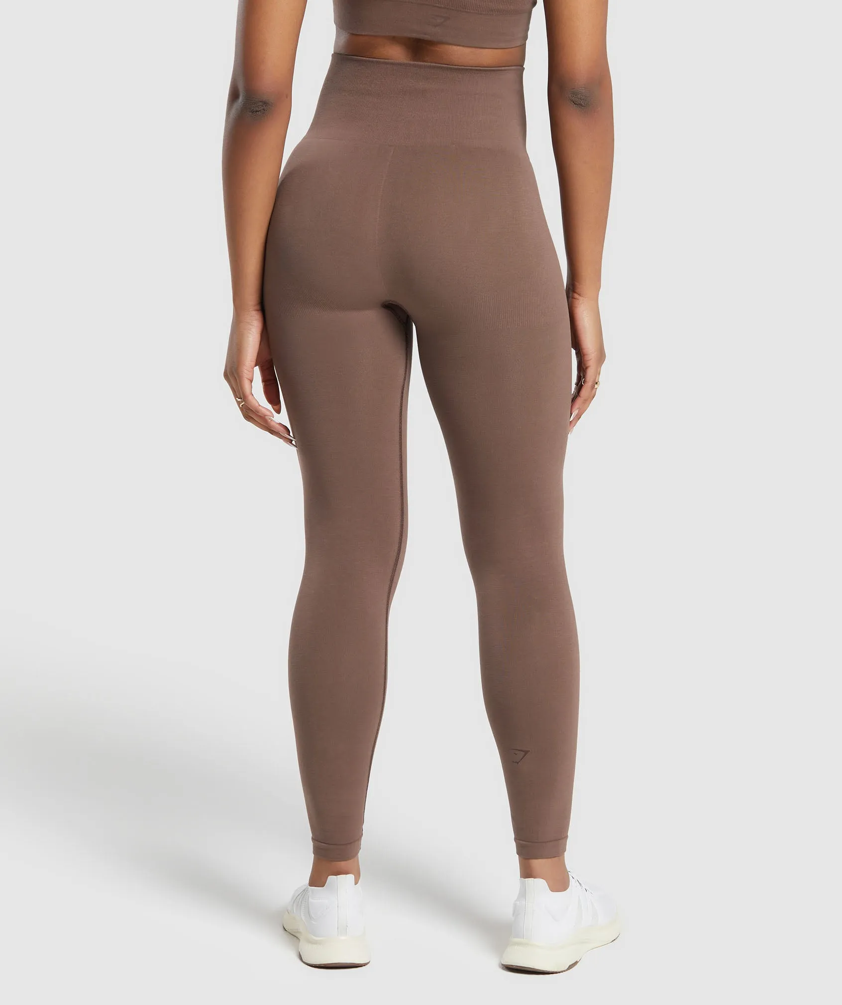 Gymshark Cotton Seamless Leggings - Soft Brown