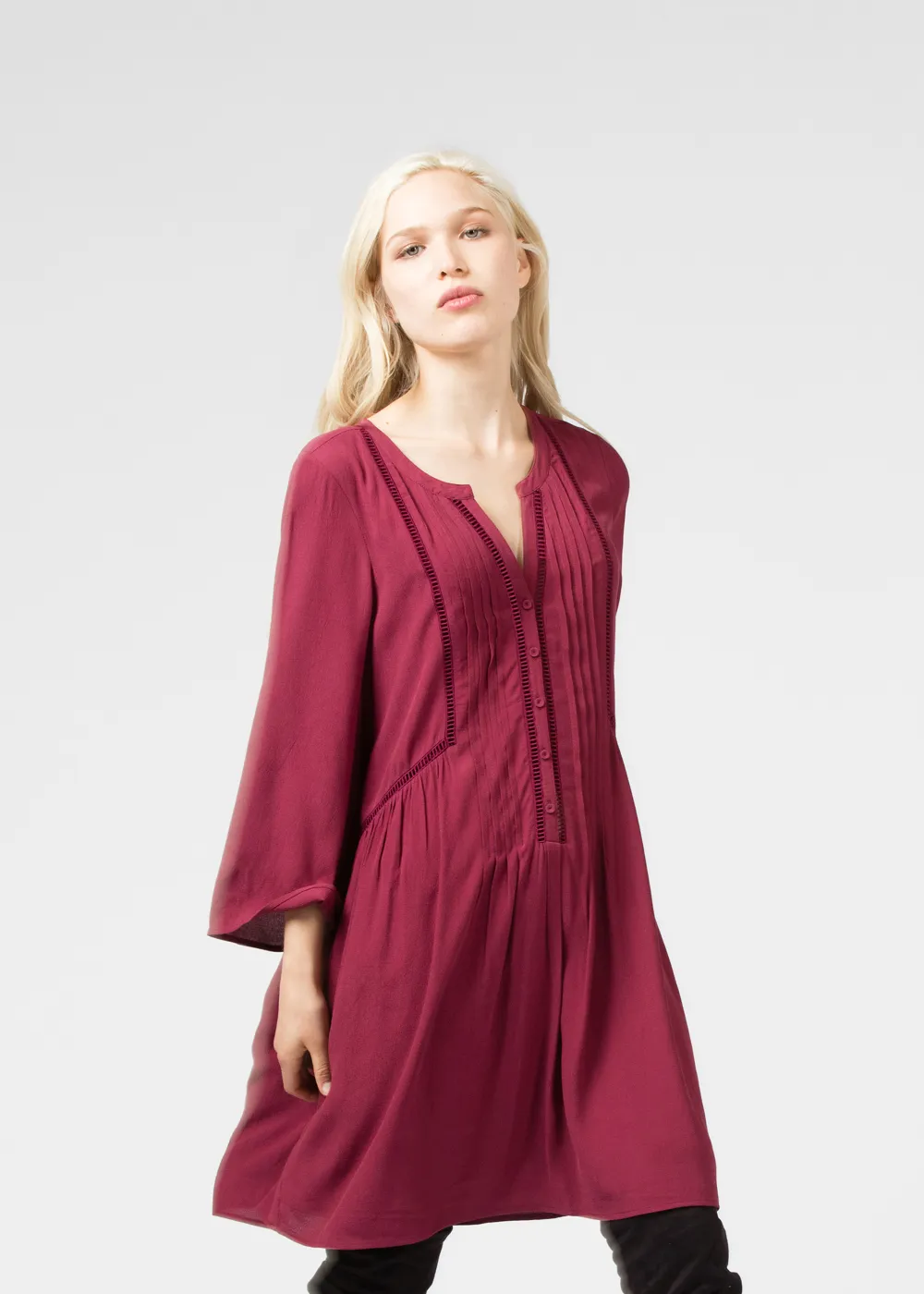 Henley Shirt Dress