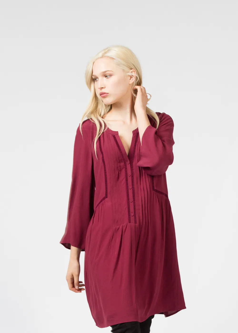 Henley Shirt Dress