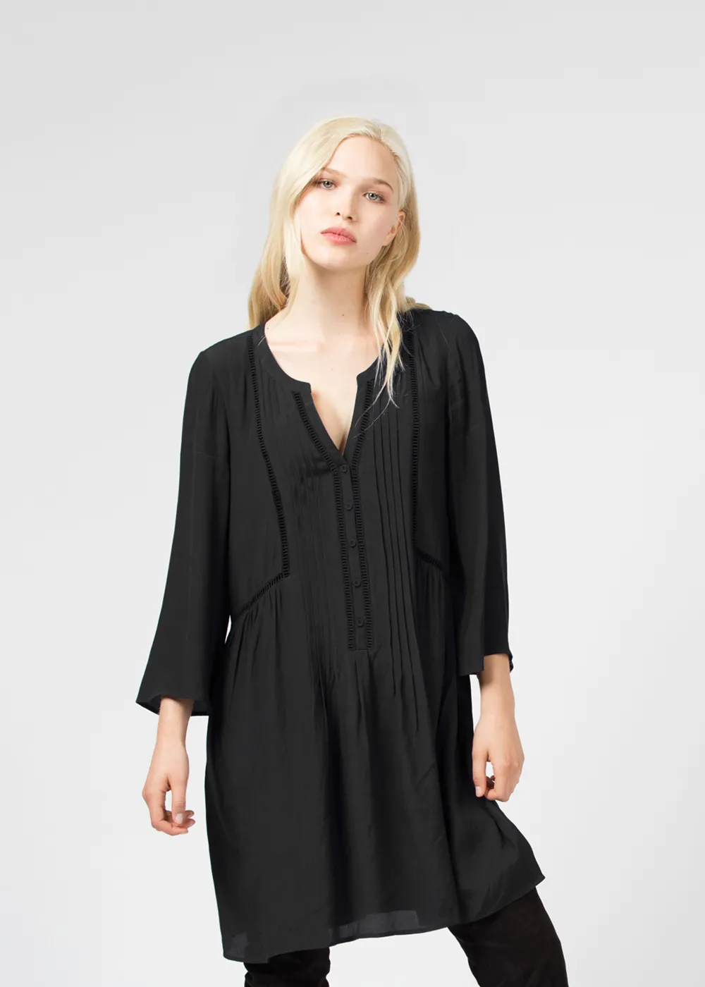 Henley Shirt Dress