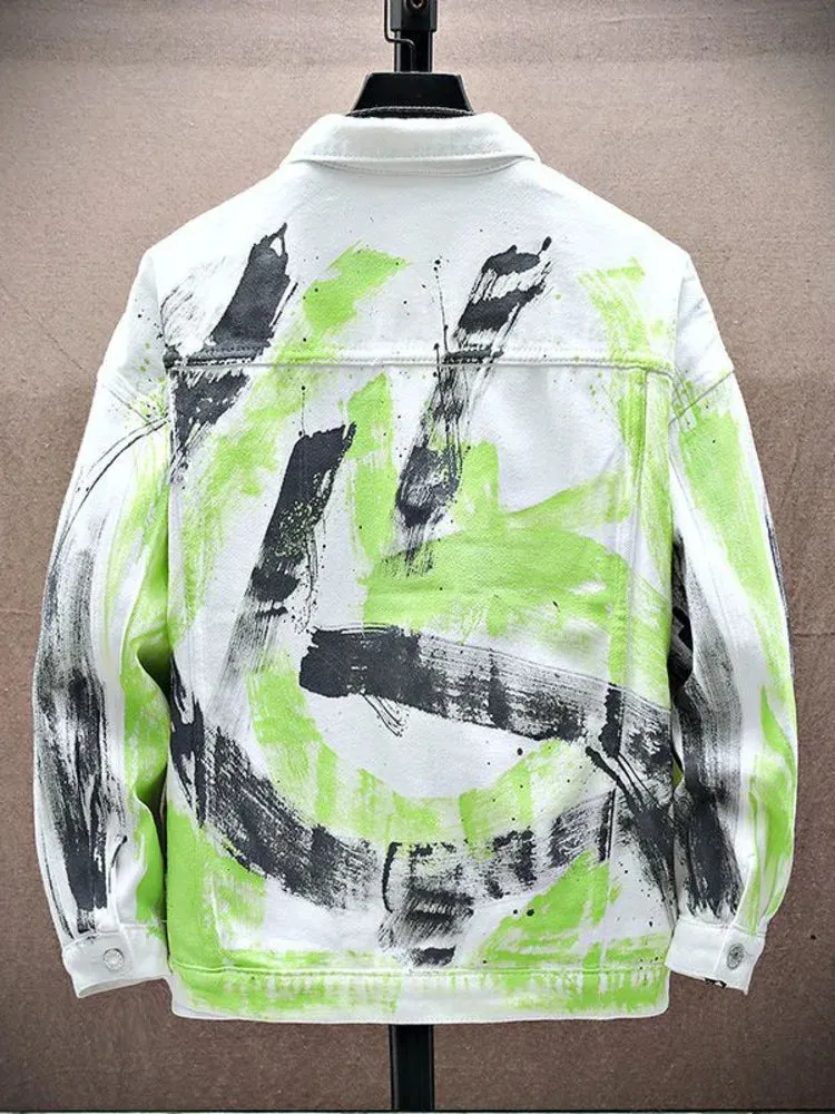 Hip Hop Letters Printed Loose Jacket