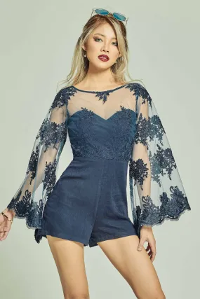 Holden Flared Lace Playsuit