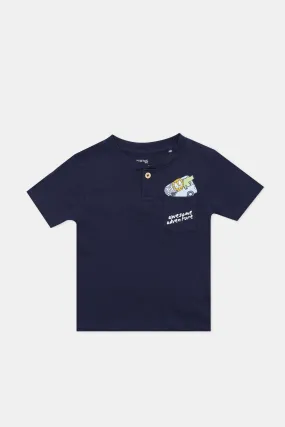 Infant Boys Navy Pocket Henley