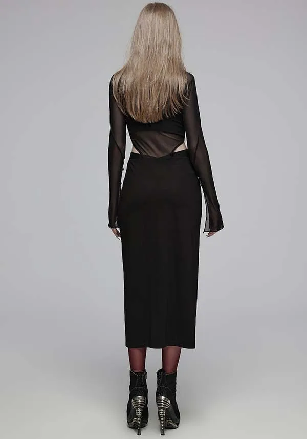 Katalyst | MESH V-NECK DRESS*