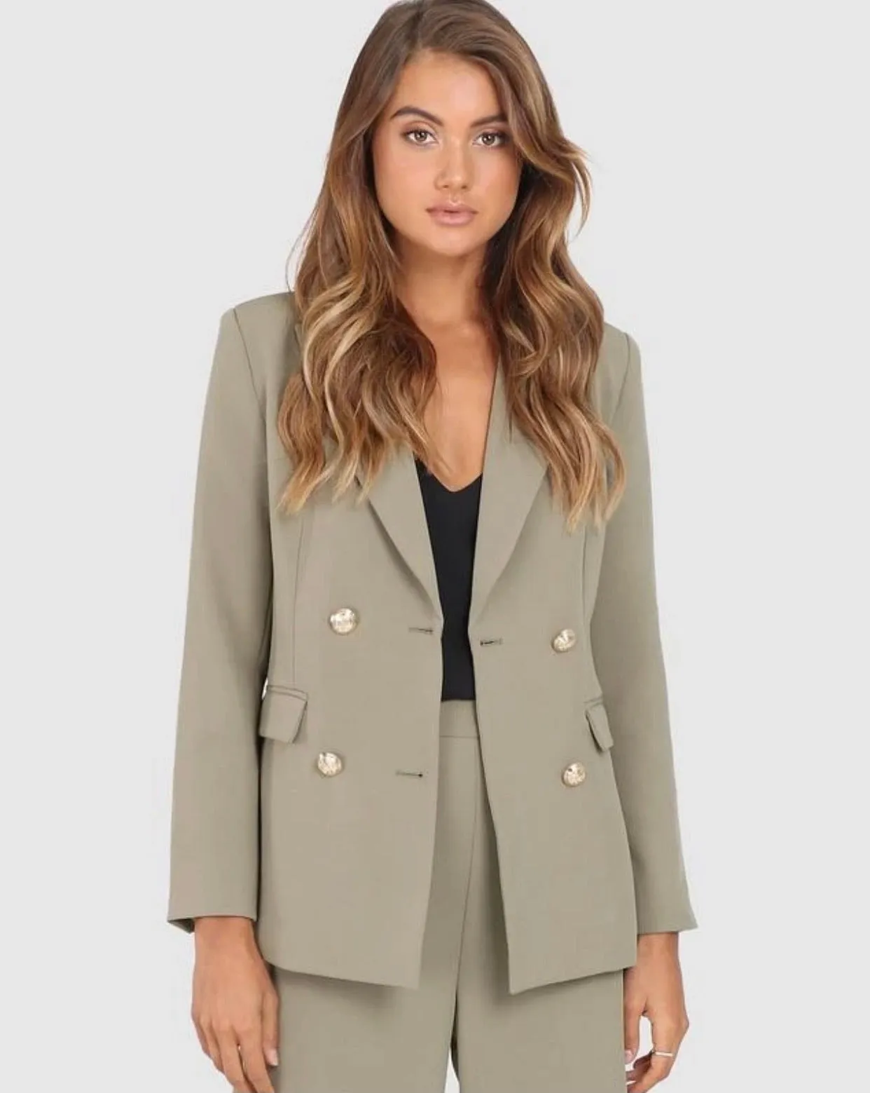 Kendra khaki blazer