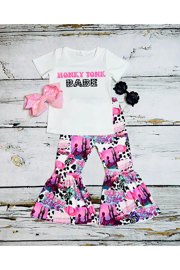 LC006 "HONKY TONK BABE " 2pc girls clothing set