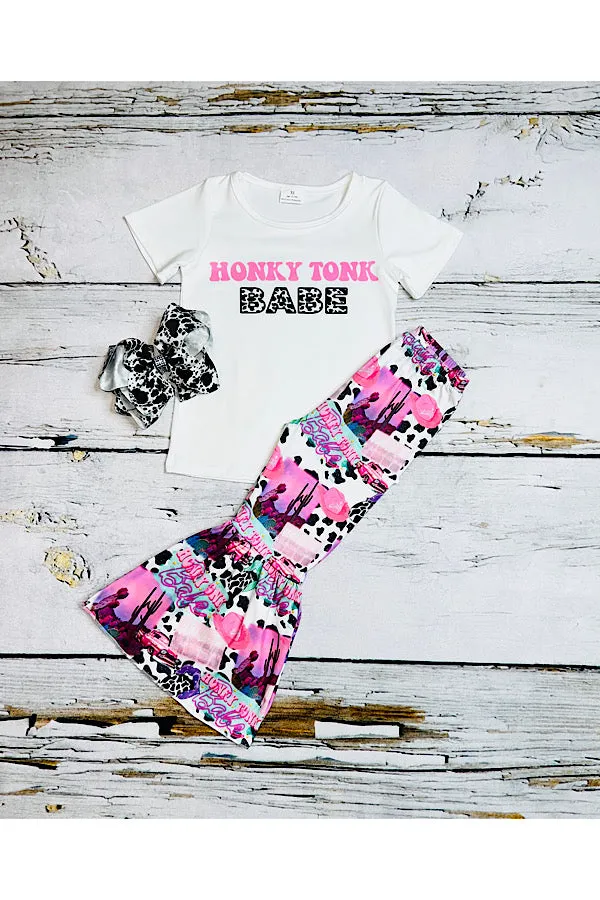 LC006 "HONKY TONK BABE " 2pc girls clothing set