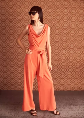 Lora Jumpsuit - Coral