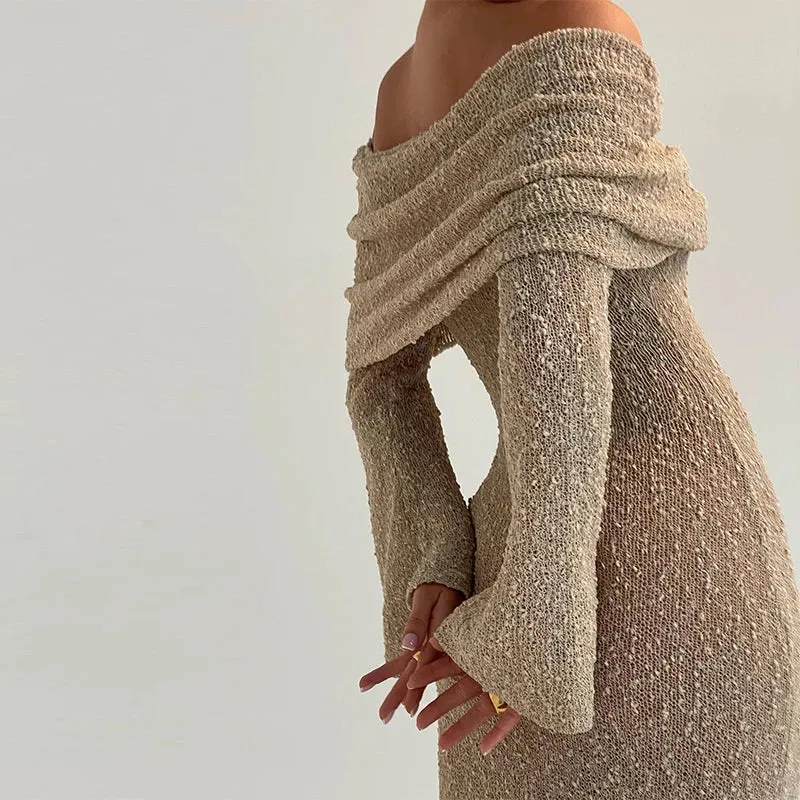 Maela Knit Dress - Sand