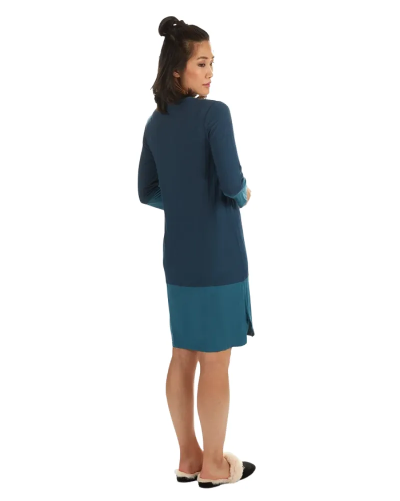 Me Moi Ocean Navy Two Tone Modal Nightshirt