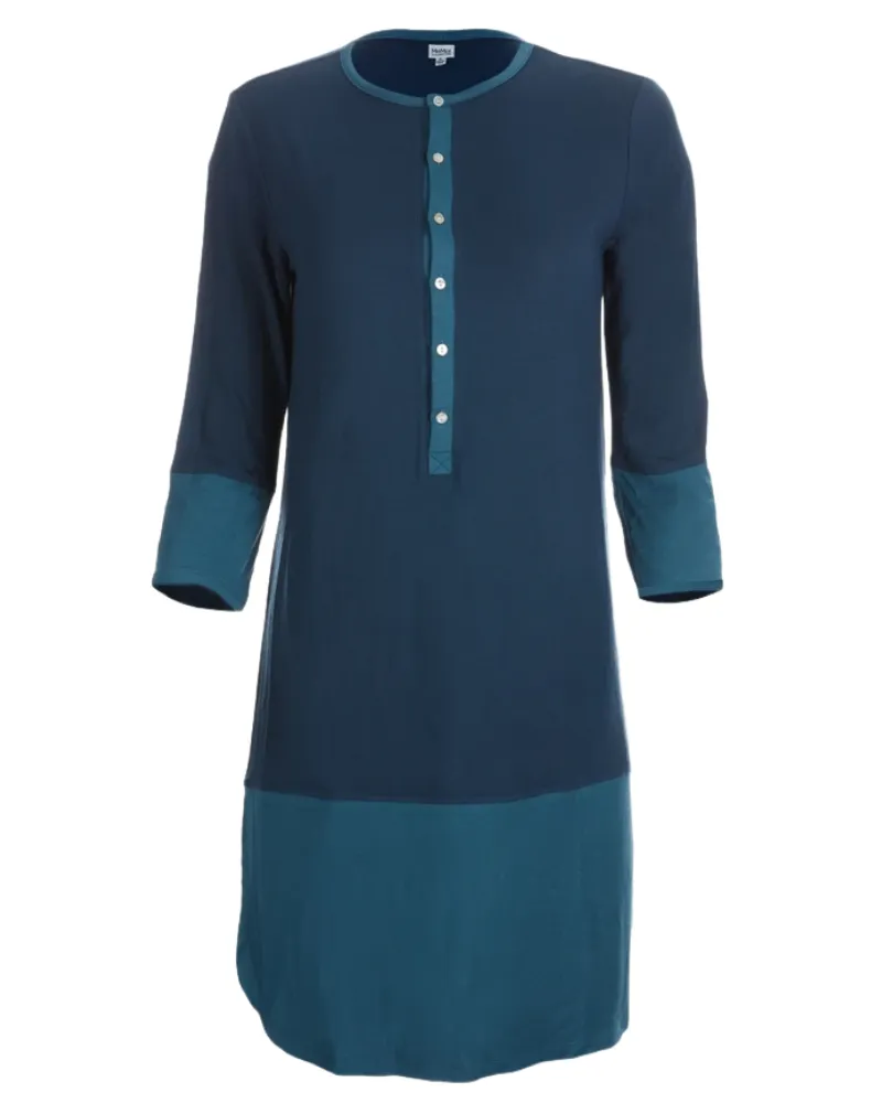 Me Moi Ocean Navy Two Tone Modal Nightshirt