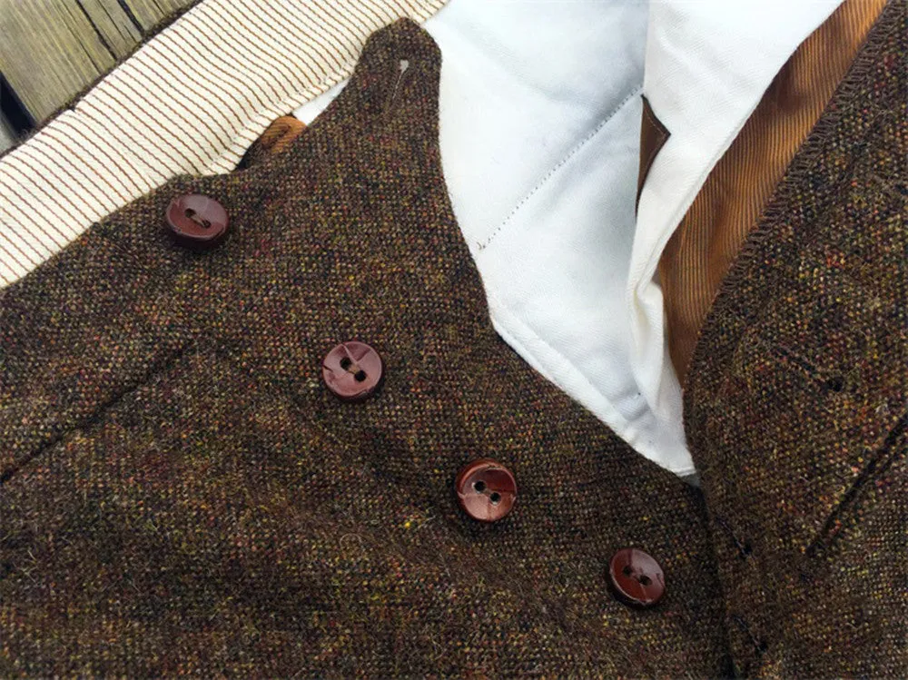 Men's 1930s Brown Tweed Pants