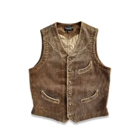 Men's Corduroy Western Vest Camel