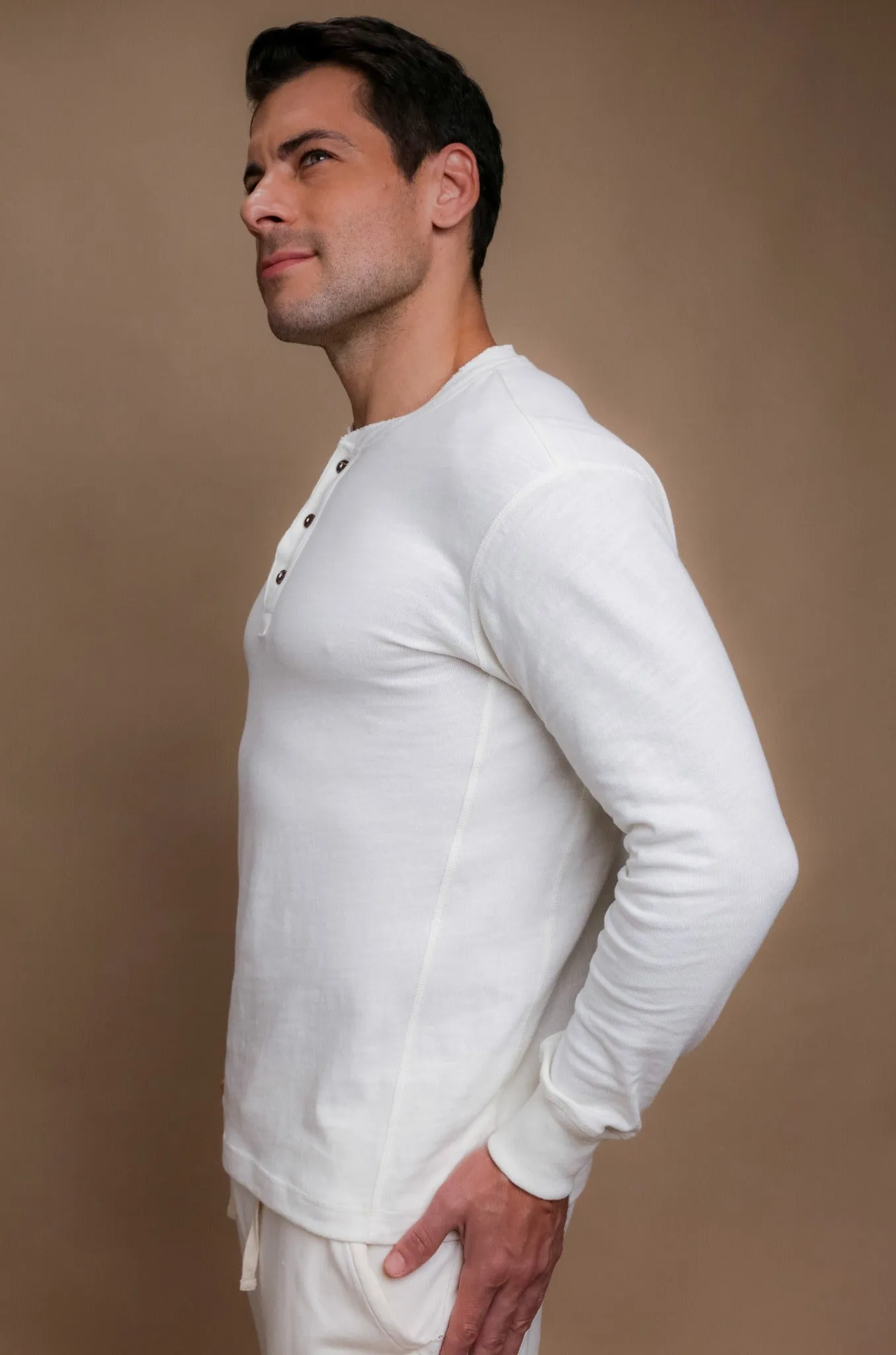 Men's Henley Long Sleeve Shirt