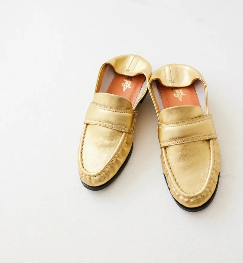 Miro Leather Loafer | Gold