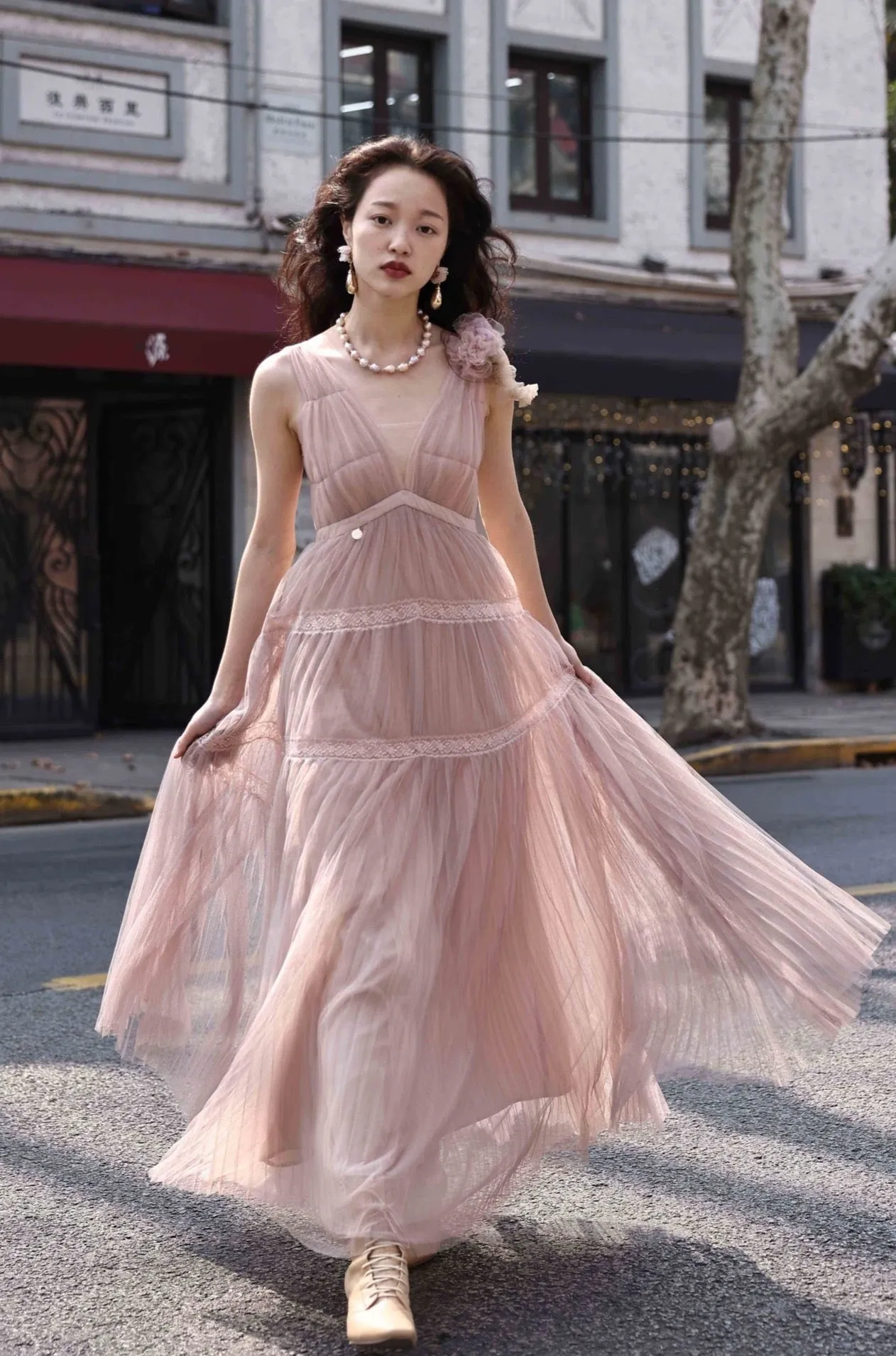 Molifusu | Waltz Veil Layered Dress