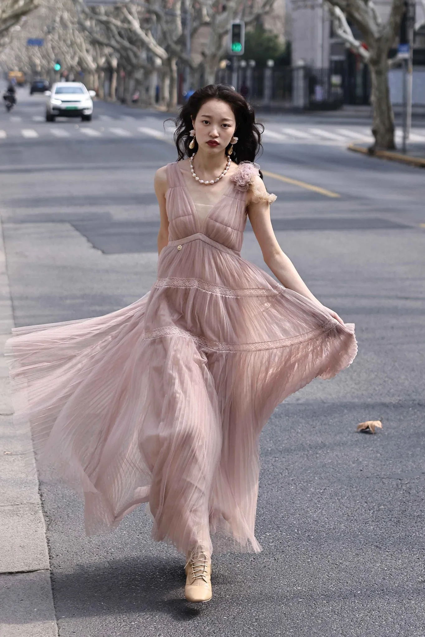 Molifusu | Waltz Veil Layered Dress