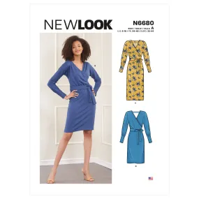 Newlook Pattern N6680 Misses' Knit Dress