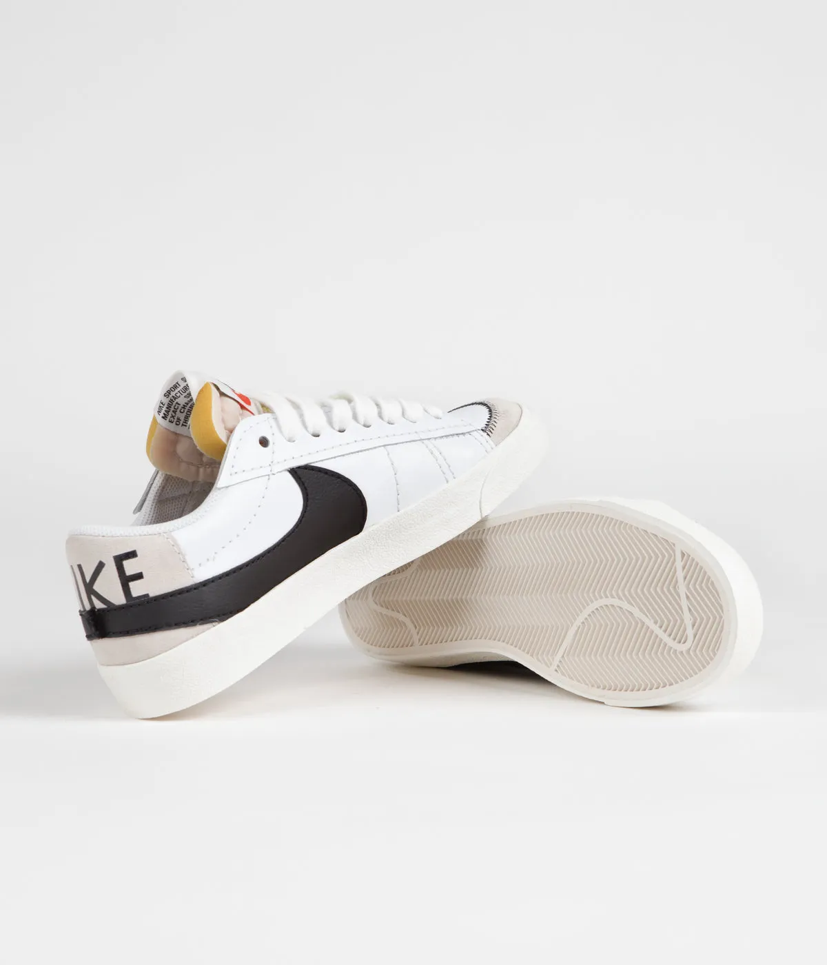 Nike Blazer Low '77 Jumbo Shoes - White / Black - White - Sail