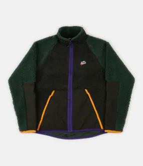 Nike Winter Fleece Jacket - Sequoia / Galactic Jade / Kumquat