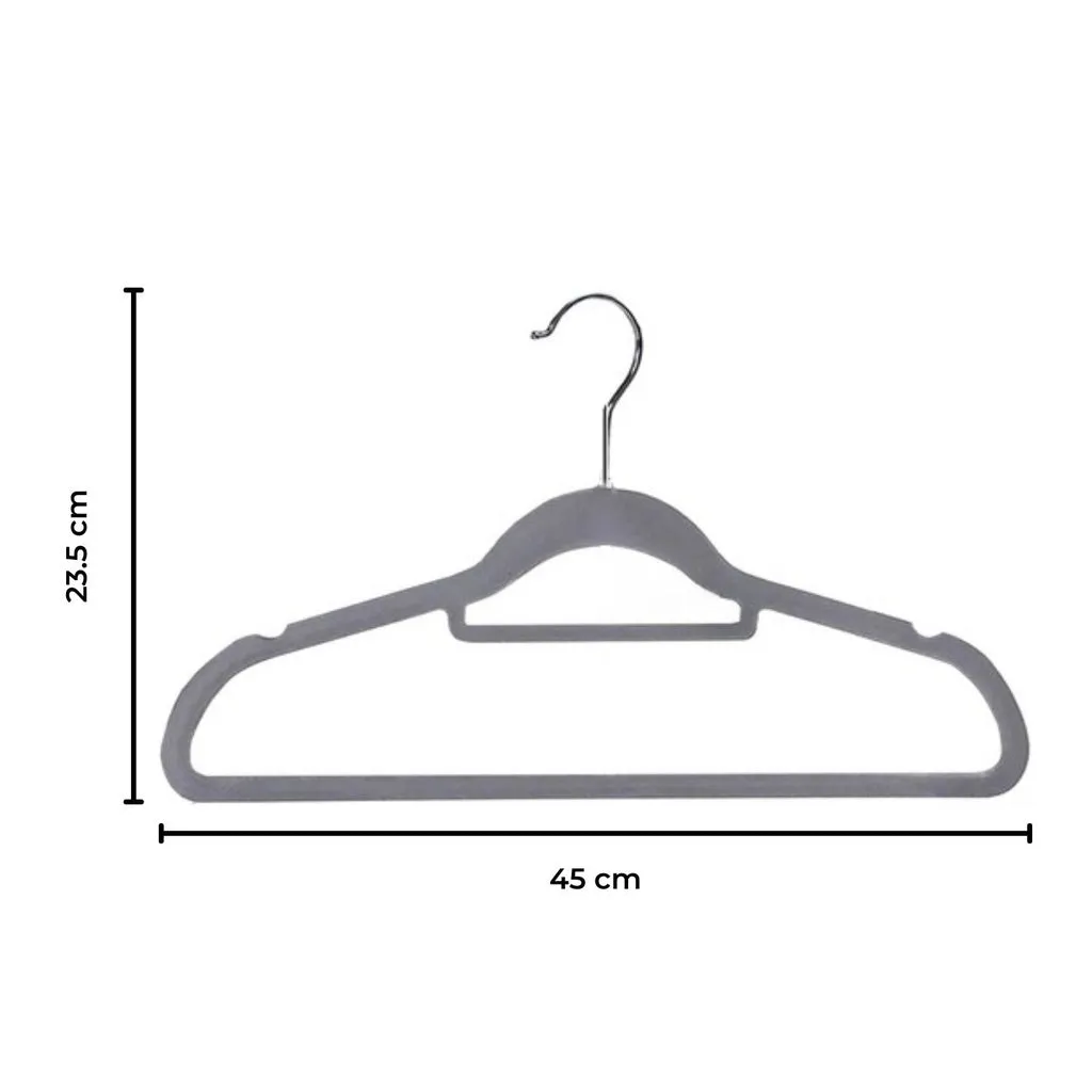 Non-Slip Velvet Suit Hangers, Tie Organizers, 30-Pack, Gominimo