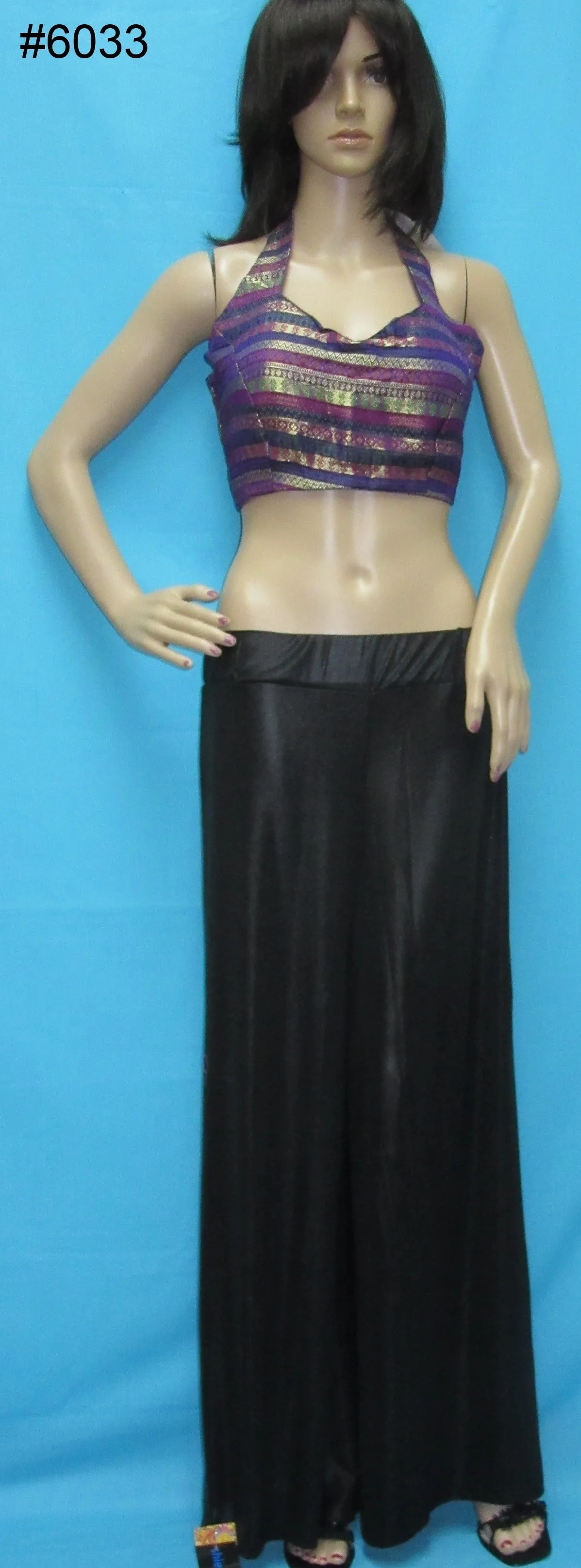 Pant 6036 Flare Bottom Palazzo Sharara Ajar Pajama Pants Flared