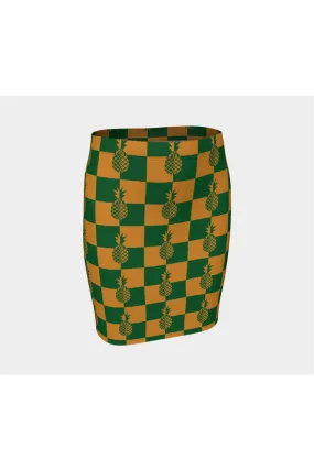 Pineapple Fitted Skirt