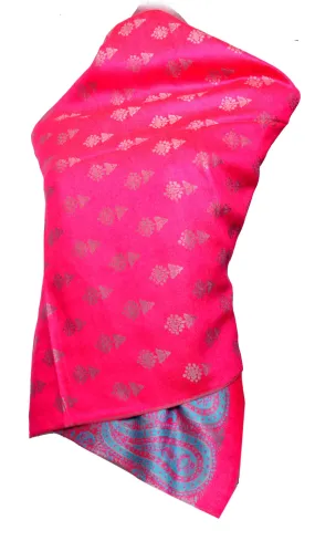 Pink dual side Stole