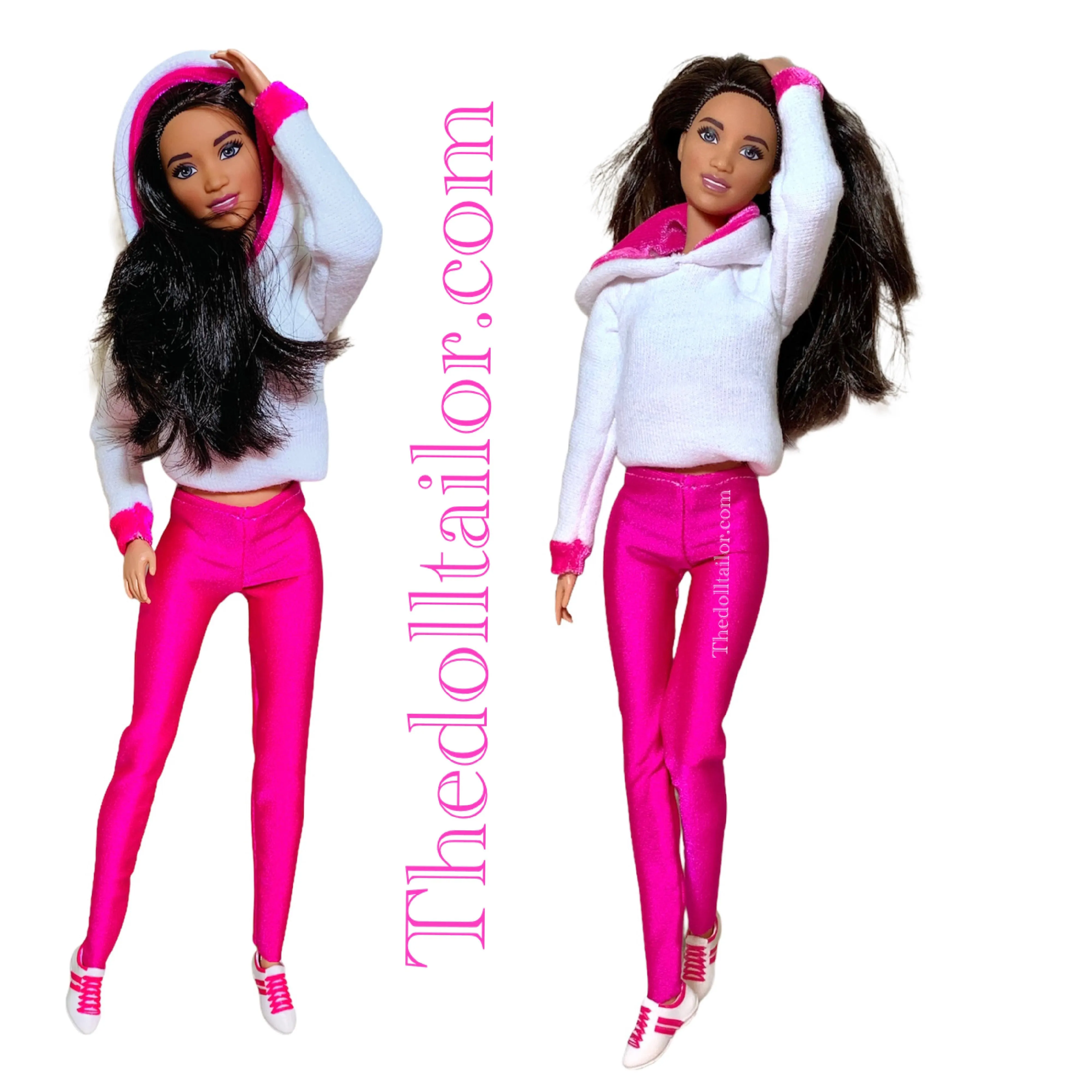 Pink leggings for Barbie doll