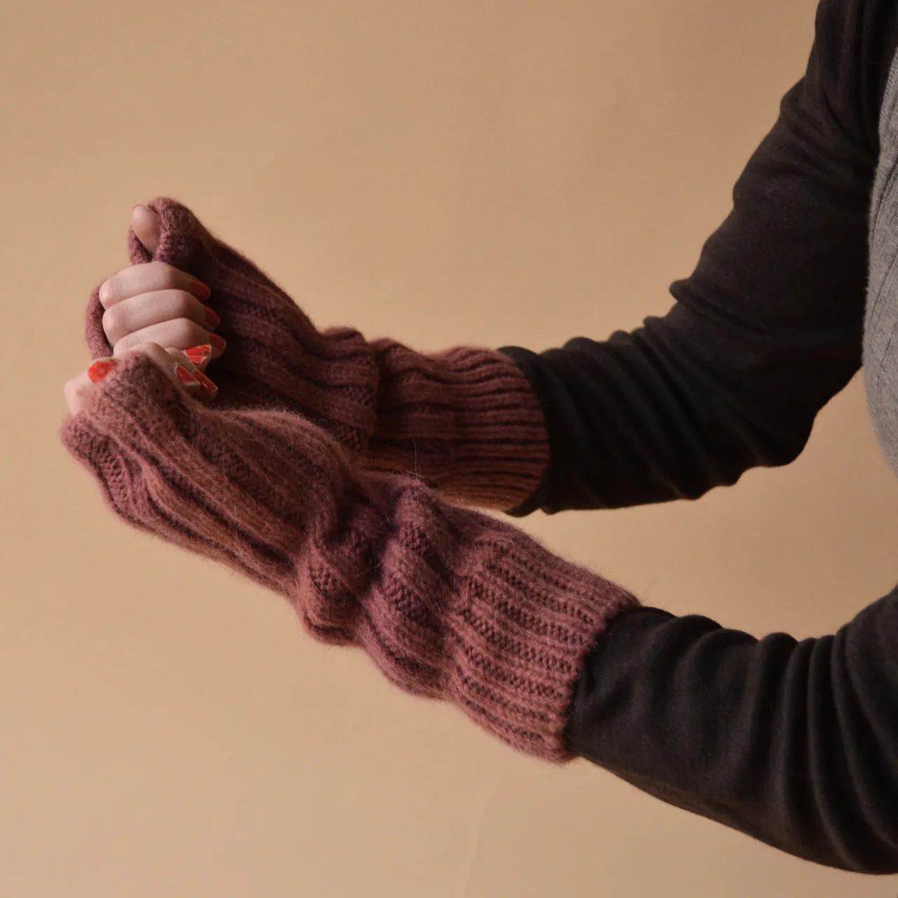 Plant Dyed Chunky Wool/Alpaca Hand Warmers (Adults)