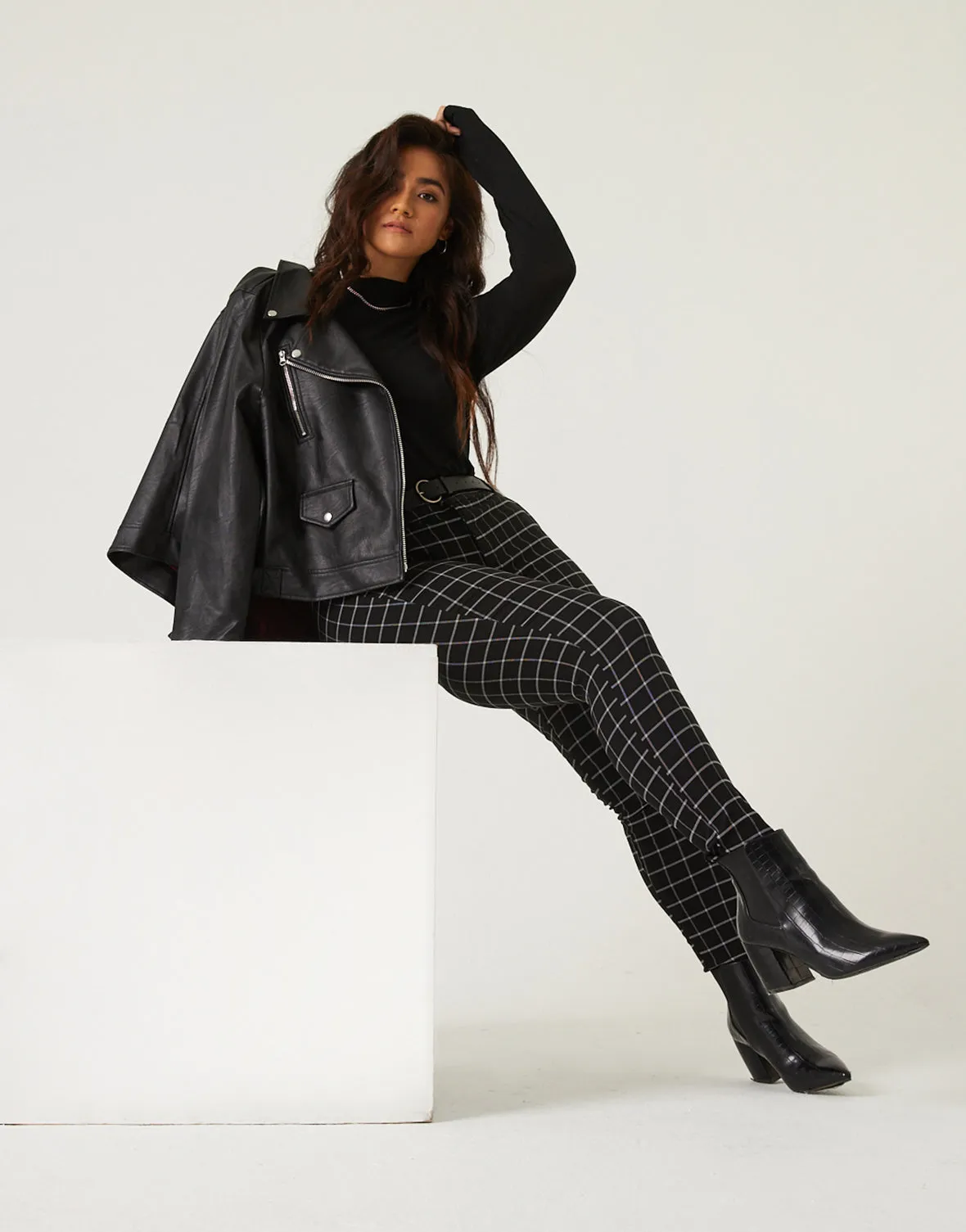 Plus Size Jessie Grid Pants