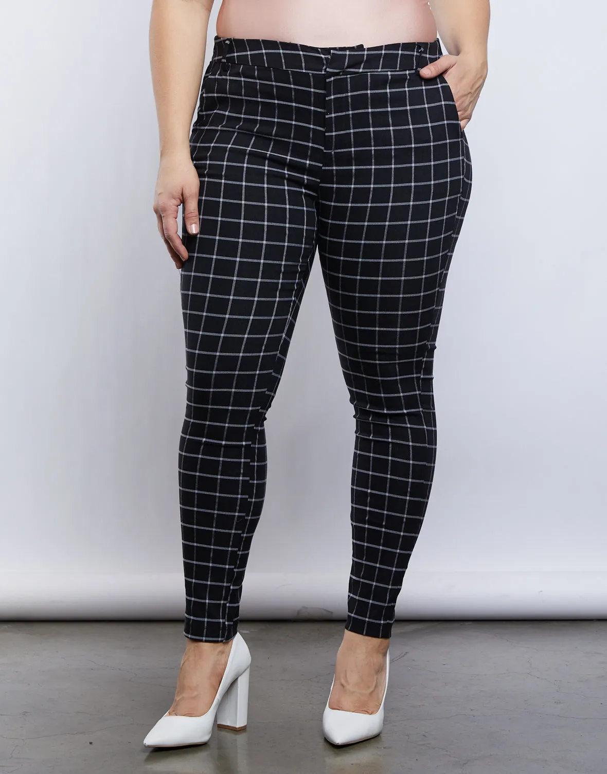 Plus Size Jessie Grid Pants