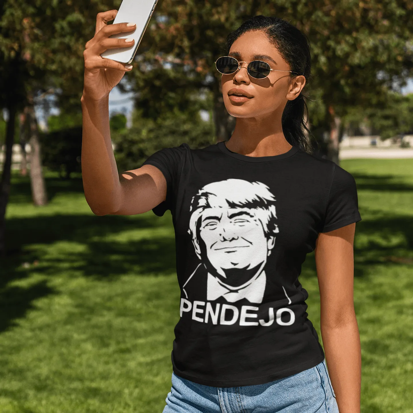 Political Humor T-Shirt Trump Saying Pendajo Ultra Soft Cotton Short Sleeve Crew Neck Top