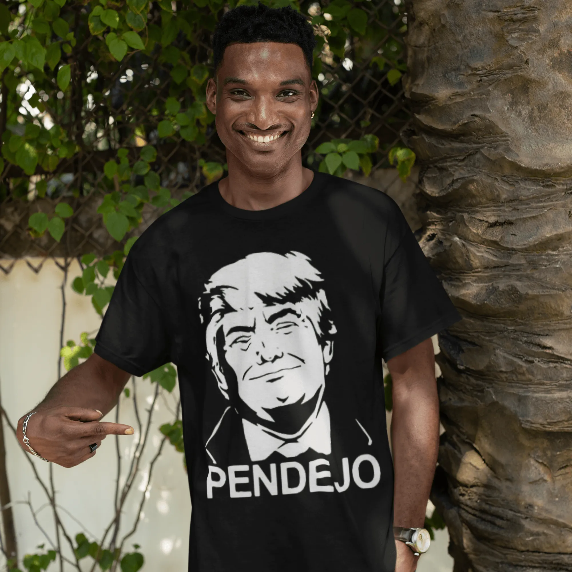 Political Humor T-Shirt Trump Saying Pendajo Ultra Soft Cotton Short Sleeve Crew Neck Top