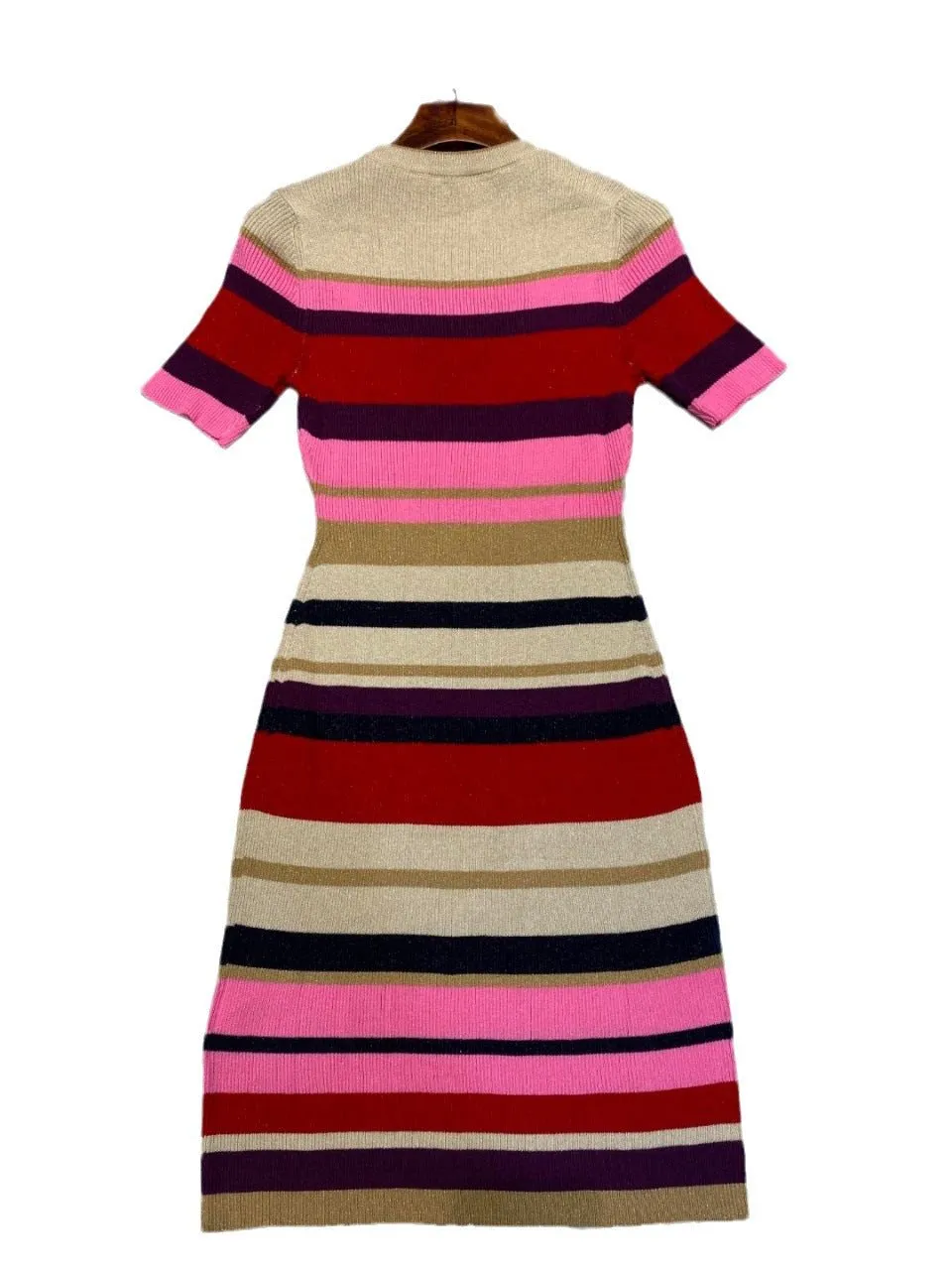 Pre Order:  Striped Slim Fit Knit Dress