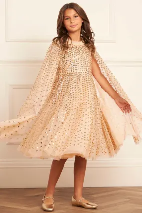 Raindrop Cape Kids Dress