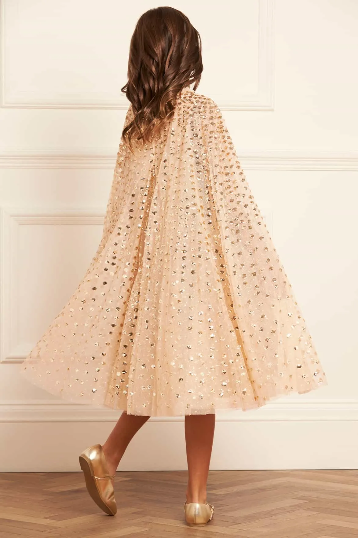 Raindrop Cape Kids Dress