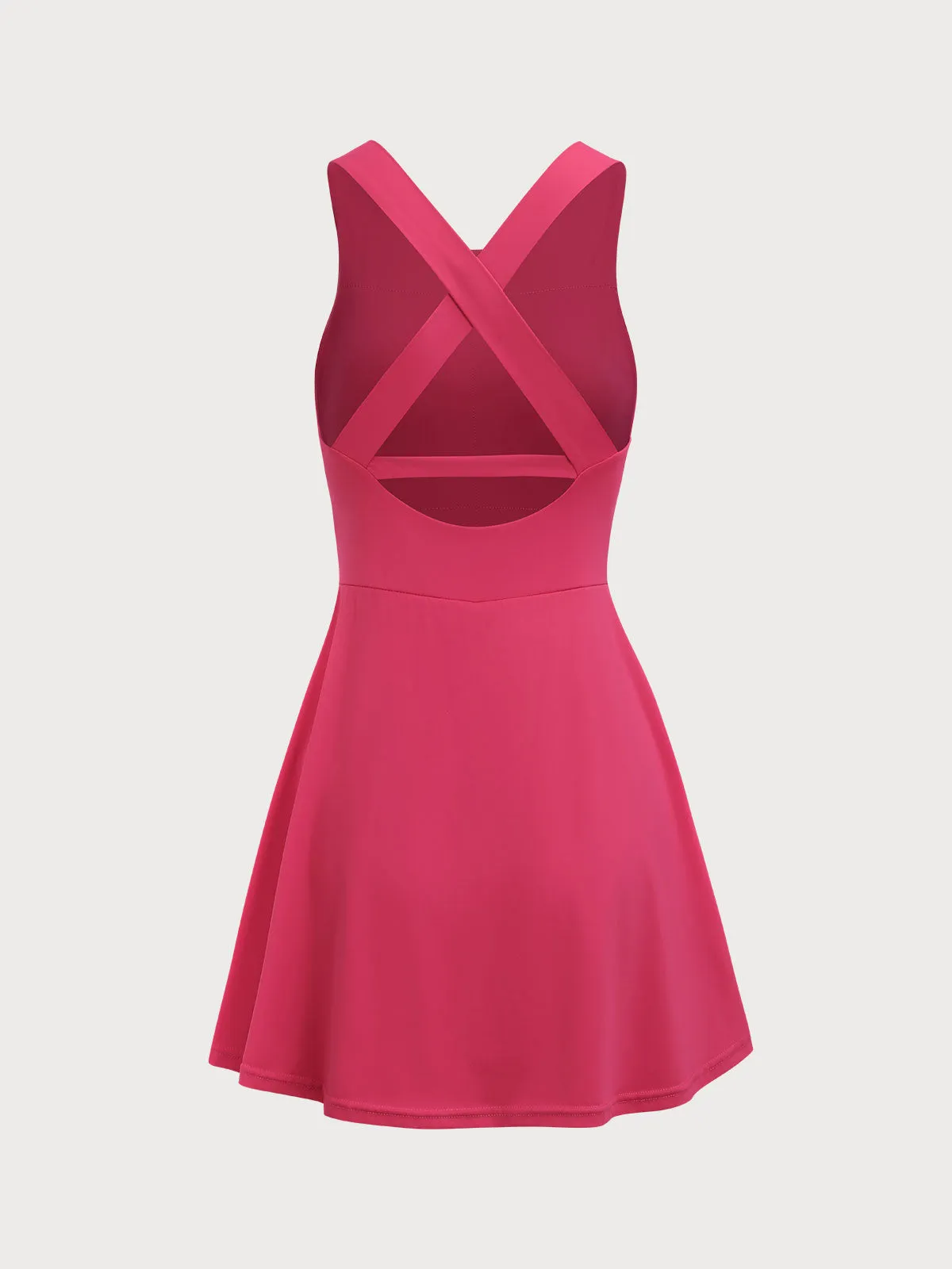 Rose Red Criss Cross Active Dress