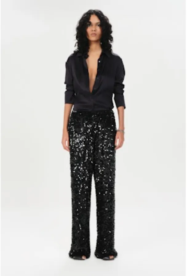 RUFINO AURORA PANTS - BLACK