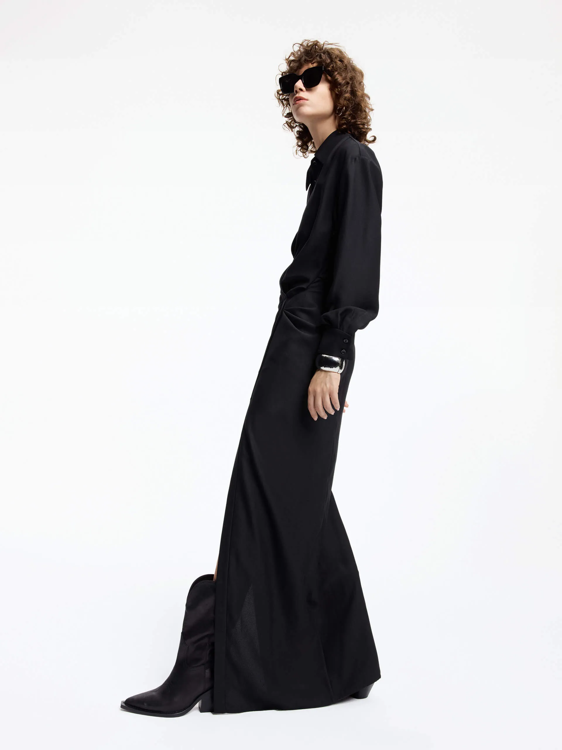 Shirt Style Maxi Dress