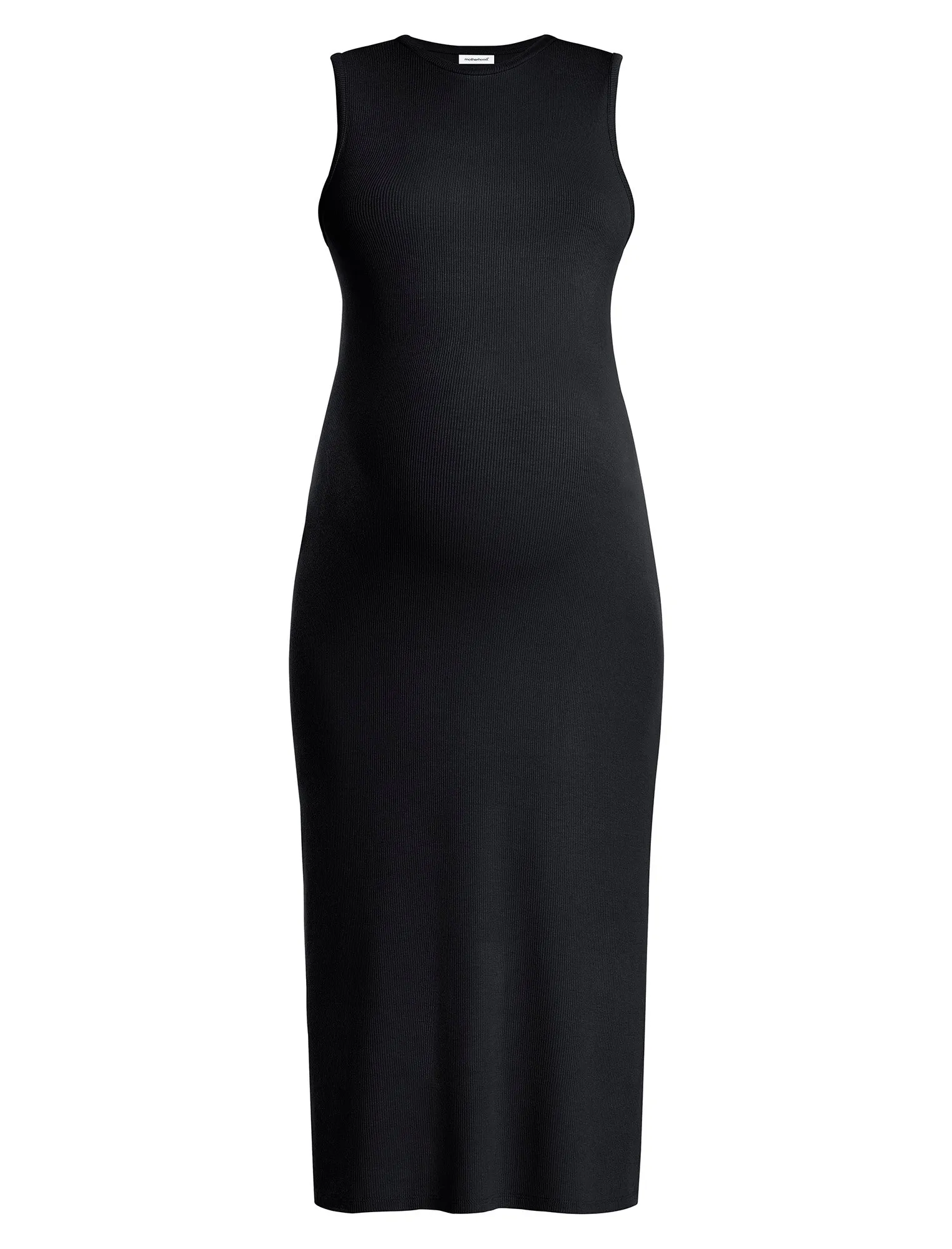 Sleeveless Rib Knit Midi Dress