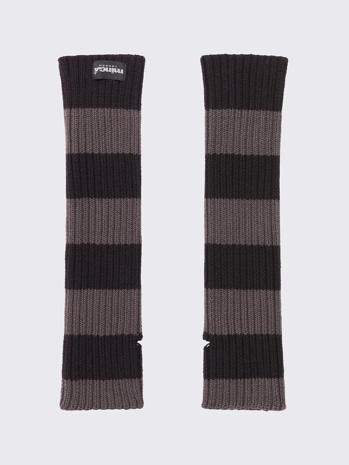 Smoke Striped Arm Warmers