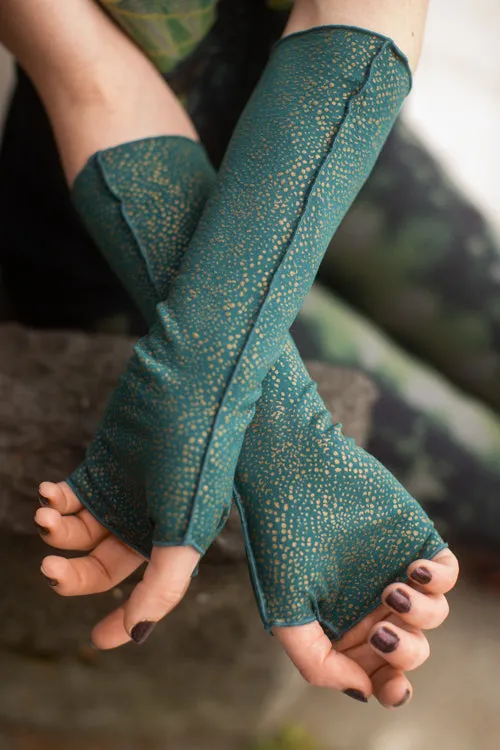 Snake Print Reversible Arm Warmers