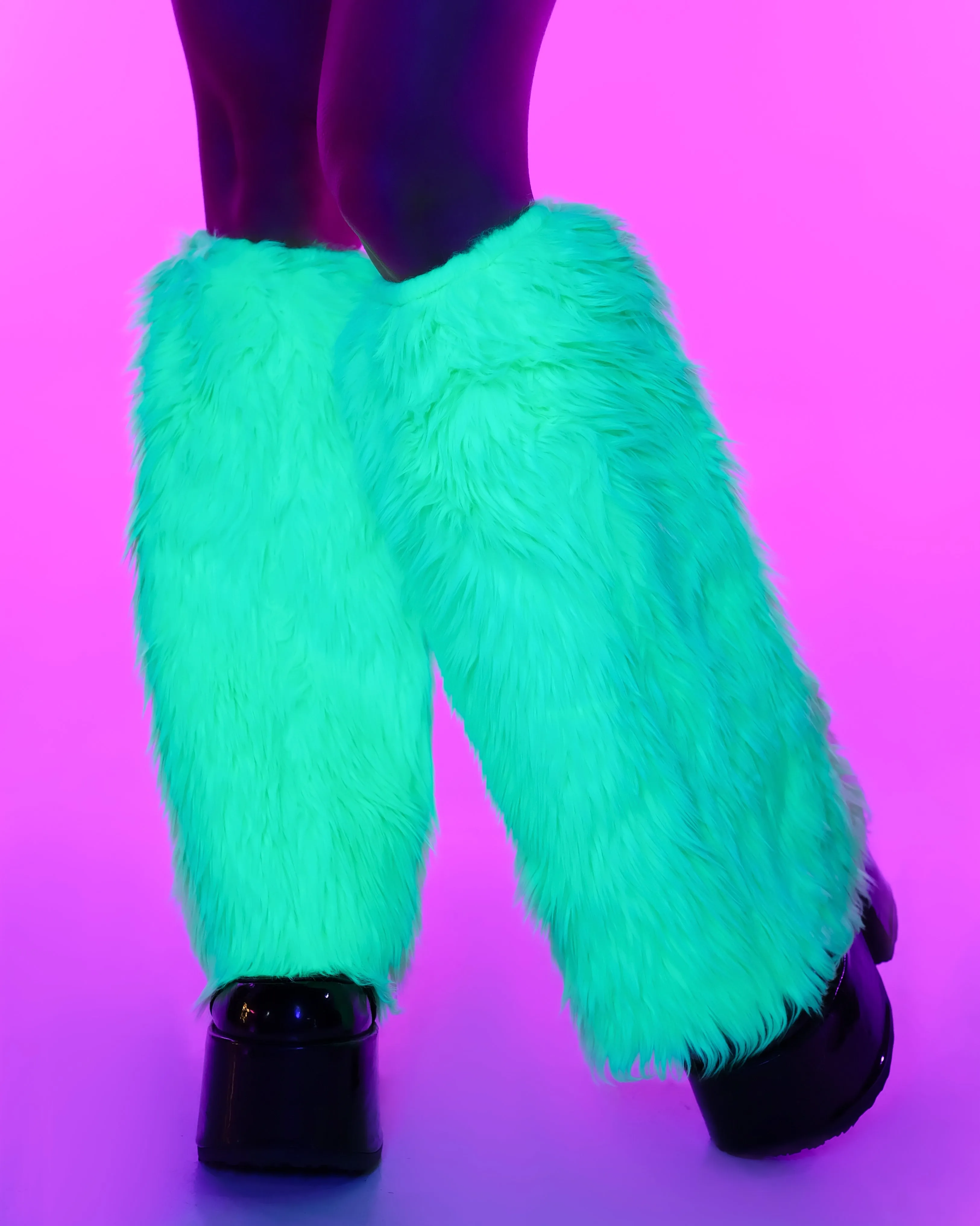 Solid Fluffy Leg Warmers