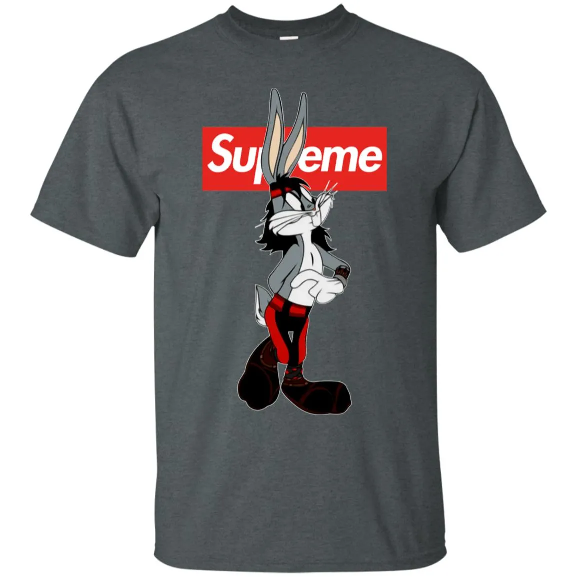 Supreme Rabbit T-shirt Men Cotton T-Shirt