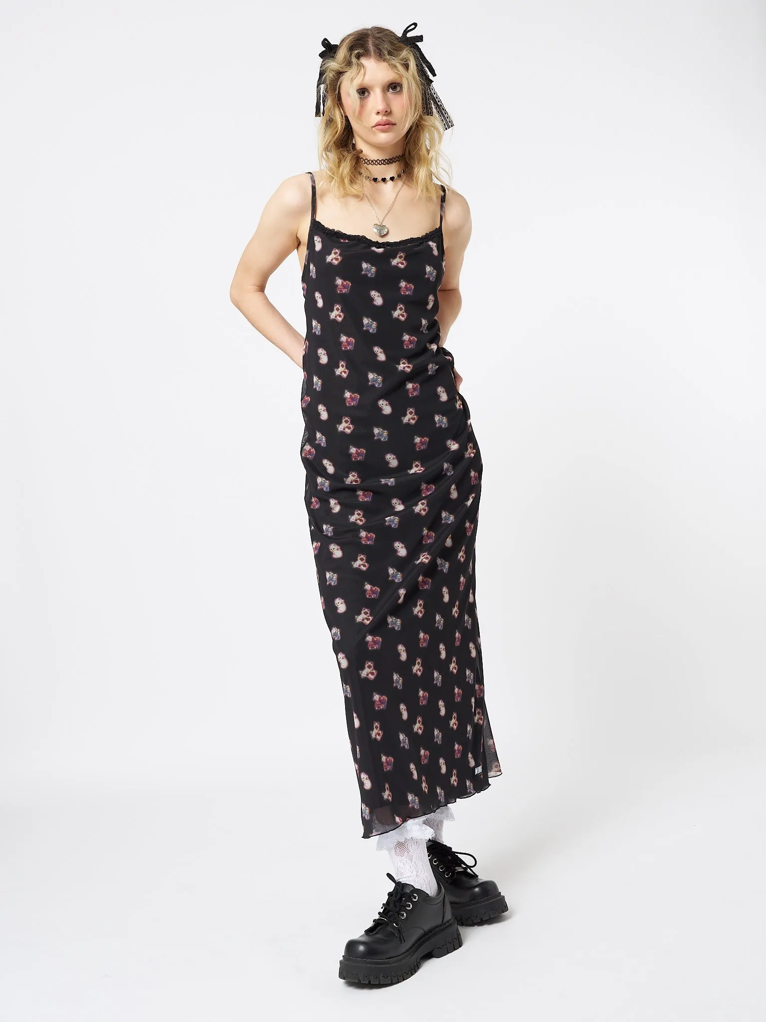 That Cat Girl Mesh Maxi Dress