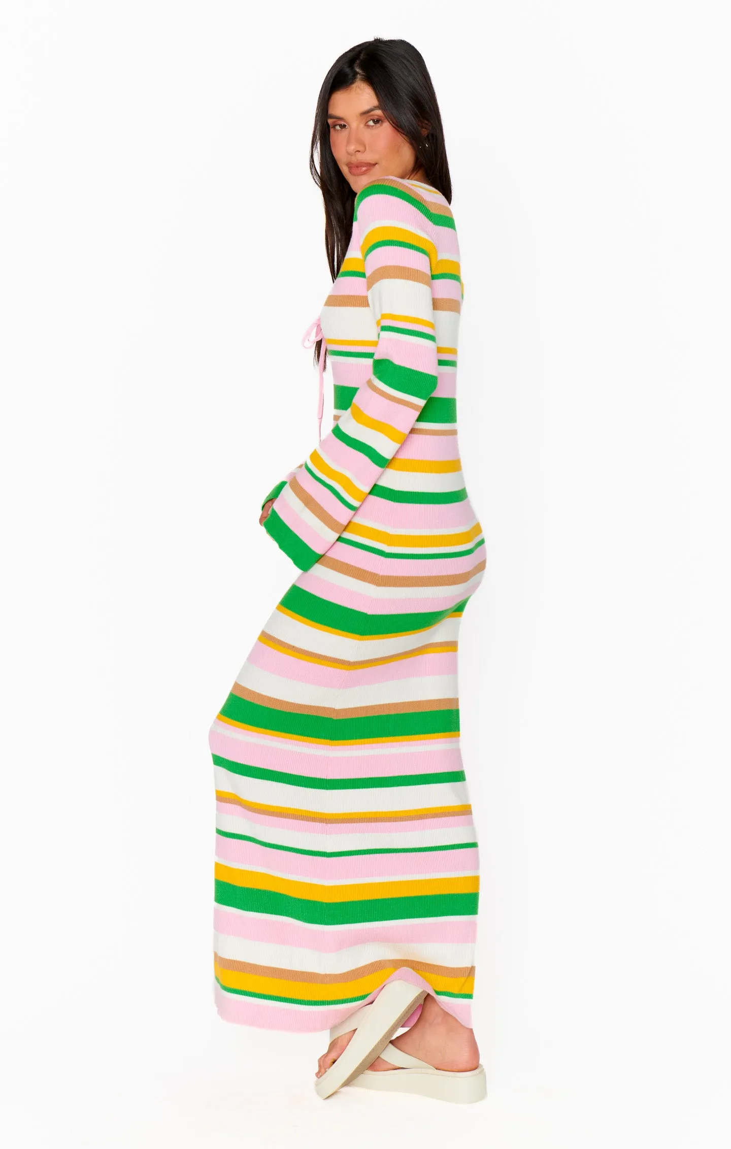 Vacay Maxi Dress ~ Multi Rib Knit